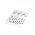2026 One-Page Calendar Postcard Bundles (envelopes not included)