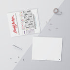 2026 Minimal Wall Calendar — One Page Font Page Calendar