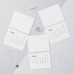 2026 Minimal Wall Calendar — One Page Font Page Calendar